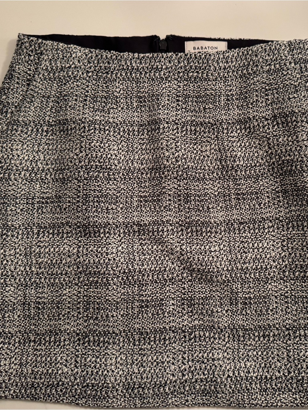 Babaton Aritzia Black and White Mini Skirt